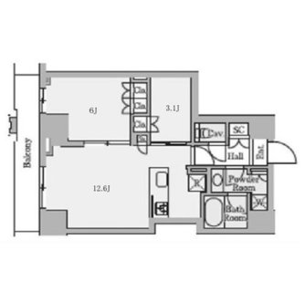 東京都文京区関口３丁目 賃貸マンション 2LDK